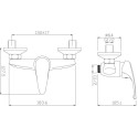 Смеситель Aquanet Practic AF100-30С для душа