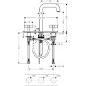 Смеситель Axor Citterio 39134800 для раковины, сталь