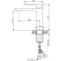 Смеситель BelBagno Luce LUC-LVM-CRM для раковины