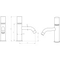 Смеситель Boheme Stick 121-CRCR для раковины, chrome diamond chrome