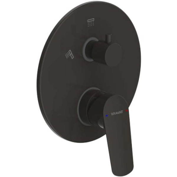 Смеситель Bravat Rhein PB8429564BW-2-ENG для ванны с душем