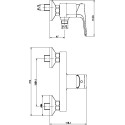 Смеситель Cersanit Nature 63065 для душа