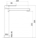 Смеситель Cezares Ovest LSM1-A-01-W0 для раковины, хром