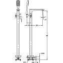 Смеситель Cezares Tesoro F VDP 01 напольный