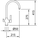 Смеситель Clever Square 60151 для кухонной мойки