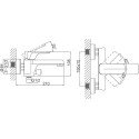 Смеситель D&K Berlin Humboldt DA1433212 для ванны с душем, зеленый