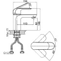 Смеситель D&K Gondolla DA1022118 для раковины