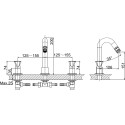 Смеситель D&K Hessen Grimm DA1384101 для раковины