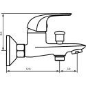 Смеситель Dorff Stark D1101000 для ванны с душем