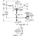 Смеситель Grohe BauLoop 23335000 для раковины