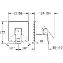 Смеситель Grohe Eurocube 24061000 для душа