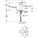 Смеситель Grohe Europlus II 33163002 для раковины