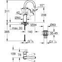 Смеситель Grohe Eurosmart 23970003 для раковины