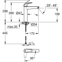 Смеситель Grohe Eurosmart 24164003 для раковины