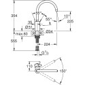 Смеситель Grohe Eurosmart Cosmopolitan 32843DC2 для кухонной мойки