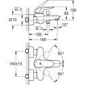 Смеситель Grohe Eurostyle 23726LS3 для ванны с душем