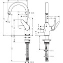 Смеситель Hansgrohe Focus M42 71803000 для кухонной мойки, хром