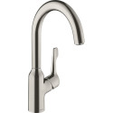 Смеситель Hansgrohe Focus M43 71812800 для кухонной мойки, сталь