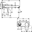 Смеситель Hansgrohe Metris 31086000 для раковины