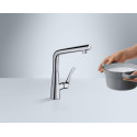 Смеситель Hansgrohe Metris Select M71 14847000 для кухонной мойки, хром
