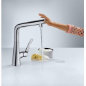 Смеситель Hansgrohe Metris Select M71 14847000 для кухонной мойки, хром