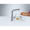 Смеситель Hansgrohe Metris Select M71 14847000 для кухонной мойки, хром