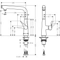 Смеситель Hansgrohe Metris Select M71 14847000 для кухонной мойки, хром