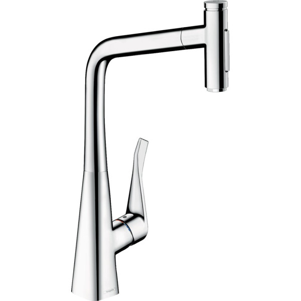 Смеситель Hansgrohe Metris Select M71 73816000 для кухонной мойки, хром