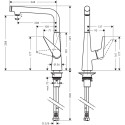 Смеситель Hansgrohe Talis S 72820800 для кухонной мойки