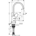 Смеситель Hansgrohe Vivenis 75032700 для раковины, матовый белый