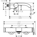 Смеситель Hansgrohe Vivenis 75420670 для ванны с душем, матовый черный