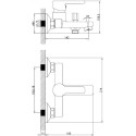 Смеситель IDDIS Sena SENSB00I02WA для ванны с душем