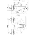 Смеситель Ideal Standard Cerafine O BC500AA для ванны с душем