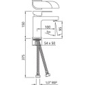 Смеситель Jaquar Alive ALI-CHR-85011B для раковины