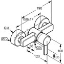 Смеситель Kludi Zenta 388708675 для душа