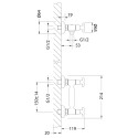 Смеситель Lemark Flora LM0103C для душа + душевая штанга