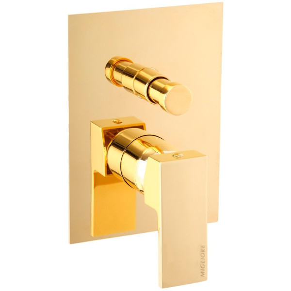 Смеситель Migliore Kvant Gold 25401 С ВНУТРЕННЕЙ ЧАСТЬЮ, для ванны с душем