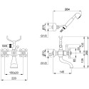 Смеситель Migliore Lady ML.LAD-902.DO для ванны с душем, золото