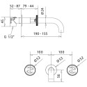 Смеситель Migliore Reversa 28195 С ВНУТРЕННЕЙ ЧАСТЬЮ, для раковины, хром