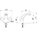 Смеситель Milardo Tring TRISB01M01 для раковины