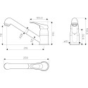 Смеситель Omoikiri Tateyama-S WH для кухонной мойки