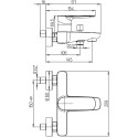 Смеситель Paini Nove 09CR111 для ванны с душем