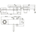Смеситель Paini PAD PDCR208B0 для раковины