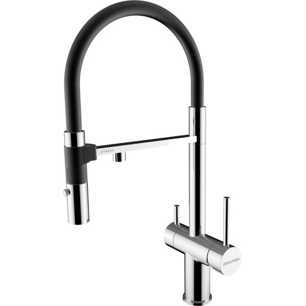 Смеситель Paulmark Magneto Ma213118-CR для кухонной мойки, хром