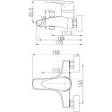 Смеситель Paulmark Stuttgart St112006k для ванны с душем