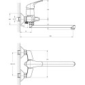 Смеситель Rush Corsica CO4240-51 универсальный