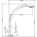 Смеситель Seaman Barcelone SSL-5381 Water для кухонной мойки