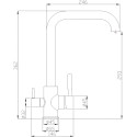 Смеситель Steel Hammer SH 715 CR для кухонной мойки