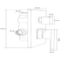 Смеситель Swedbe Platta 5515 С ВНУТРЕННЕЙ ЧАСТЬЮ