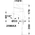 Смеситель TEKA Alcudia 4634662C0 для раковины